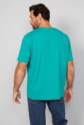 Boston Park Kurzarmhemd T-Shirt Halbarm Rundhals Türkis/Blau/Grün