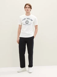 TOM TAILOR T-Shirt Logo T-Shirt 2-er Pack Kurzarm Set mit Logo Print (6356) Weiß (6356)