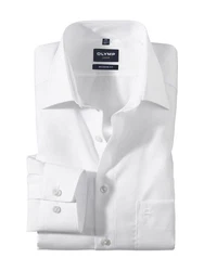 OLYMP Langarmhemd 0300/58 Hemden Creme/Weiß/Hellblau