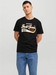 Jack & Jones T-Shirt 2-er Set Logo T-Shirt Kurzarm Basic Shirt JJELOGO (5576) Schwarz (5576)