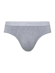 Hanro Slip Cotton Essentials Dunkelblau/Grau