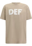DEF T-Shirt Herren Her Secret (1-tlg) Braun/Khaki/Beige