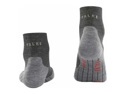 FALKE Funktionssocken TK5 Short Dunkelgrau/Hellgrau/Grau/Schwarz/Rot
