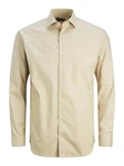 JPRBLAPARKER Shirt L/S Khaki/Weiß/Beige