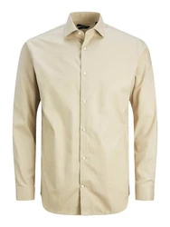 JPRBLAPARKER Shirt L/S Khaki/Weiß/Beige