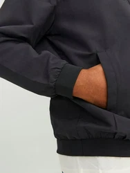Jack & Jones Plus Bomberjacke JJRush Schwarz/Dunkelblau/Dunkelgrau