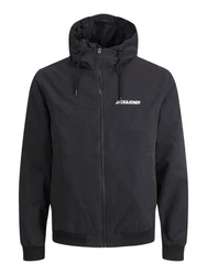 Jack & Jones Plus Bomberjacke JJRush Schwarz/Dunkelblau/Dunkelgrau