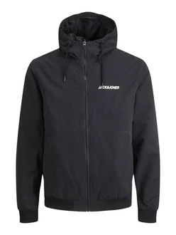 Jack & Jones Plus Bomberjacke JJRush Schwarz/Dunkelblau/Dunkelgrau Jack & Jones Plus Bomberjacke JJRush Schwarz/Dunkelblau/Dunkelgrau