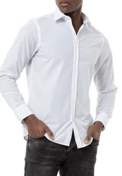 RedBridge Businesshemd Basic-Line Modern Fit Hemd Weiß/Grau