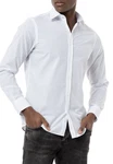 RedBridge Businesshemd Basic-Line Modern Fit Hemd Weiß/Grau