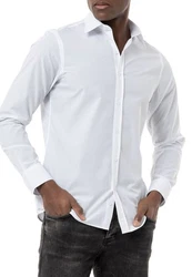 RedBridge Businesshemd Basic-Line Modern Fit Hemd Weiß/Grau