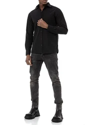 RedBridge Businesshemd Basic-Line Modern Fit Hemd Schwarz