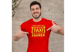 MoonWorks Print-Shirt Herren T-Shirt Fasching Karneval Verkleidung Rot