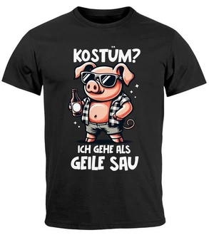 MoonWorks Print-Shirt Herren T-Shirt Fasching Karneval Kostüm-Ersatz Verkleidung Last Grau/Schwarz/Braun/Dunkelgrün MoonWorks Print-Shirt Herren T-Shirt Fasching Karneval Kostüm-Ersatz Verkleidung Last Grau/Schwarz/Braun/Dunkelgrün