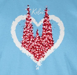 Shirtracer T-Shirt Klner Dom Kln Karneval Fasching Rot/Weiss