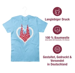 Shirtracer T-Shirt Klner Dom Kln Karneval Fasching Rot/Weiss