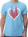 Shirtracer T-Shirt Klner Dom Kln Karneval Fasching Rot/Weiss