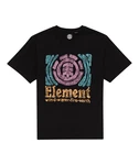 Element Kurzarmshirt Volley Herren Schwarz/Rot/Rosa/Grün