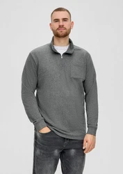 s.Oliver Sweatshirt mit Stehkragen 