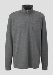 s.Oliver Sweatshirt mit Stehkragen 