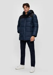 QS Langmantel Steppjacke Artwork 