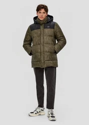 QS Langmantel Steppjacke Artwork 