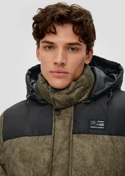 QS Langmantel Steppjacke Artwork 
