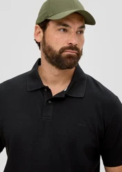 s.Oliver Poloshirt Schwarz/Rot/Dunkelrot