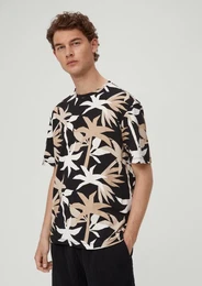 Kurzarmshirt T-Shirt mit Alloverprint