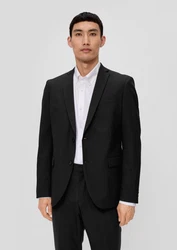 s.Oliver BLACK LABEL Sakko s.O PURE Anzugsakko schwarz