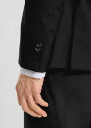s.Oliver BLACK LABEL Sakko s.O PURE Anzugsakko schwarz