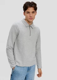 Langarmshirt Longshirt Reiverschluss