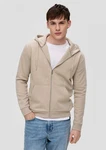 QS Outdoorjacke Basic-Sweatjacke Khaki/Beige/Braun