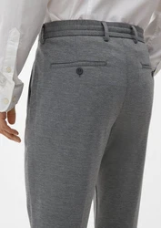 s.Oliver BLACK LABEL Stoffhose Slim Jogger Business-Style schwarz