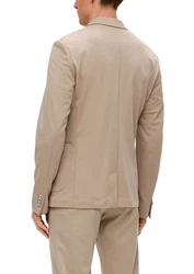 s.Oliver BLACK LABEL Sakko JOGG aus Stretch-Jersey Beige/Braun/Khaki