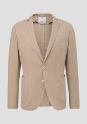 s.Oliver BLACK LABEL Sakko JOGG aus Stretch-Jersey Beige/Braun/Khaki