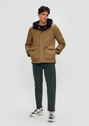 QS Steppjacke Parka Beige/Braun/Khaki
