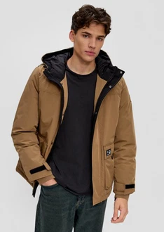 QS Steppjacke Parka Beige/Braun/Khaki