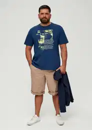 Stoffhose Relaxed: Bermuda mit Tunnelzug
