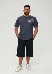 s.Oliver Stoffhose Relaxed Bermuda mit Tunnelzug Hellblau/Grau/Dunkelblau/Blau