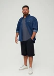 s.Oliver Stoffhose Relaxed Bermuda mit Tunnelzug Hellblau/Grau/Dunkelblau/Blau