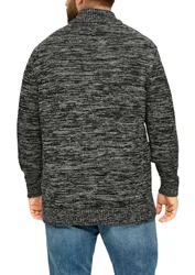 s.Oliver Strickpullover Troyer-Pullover Dunkelgrau/Schwarz/Grau/Hellblau/Hellgrau