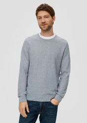 s.Oliver Strickpullover Crew Neck Grau