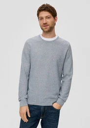 Strickpullover Feinstrickpullover mit Crew Neck