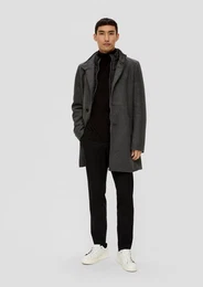 Stoffhose s.O PURE: Anzughose in Woll-Optik