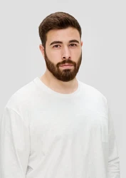 s.Oliver Langarmshirt Longsleeve Weiß/Grau