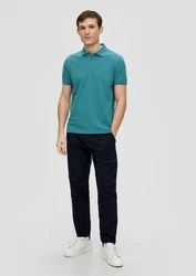 s.Oliver Poloshirt Basic Grün/Türkis/Blau