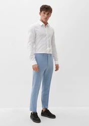 s.Oliver Stoffhose Slim Hellblau