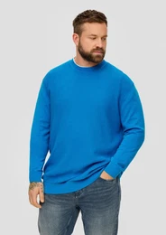 Strickpullover Strickpullover mit Waffelpiqu-Muster