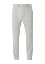 s.Oliver Stoffhose Slim Joggsuit-Hose Stretch-Jersey Grau/Hellgrau